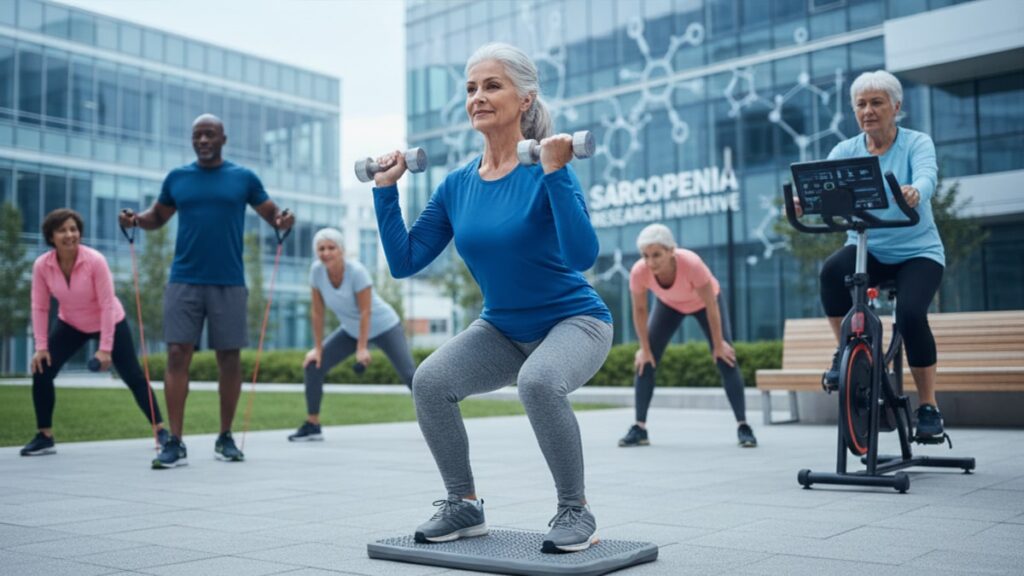 sermorelin studied sarcopenia research - Professional illustration