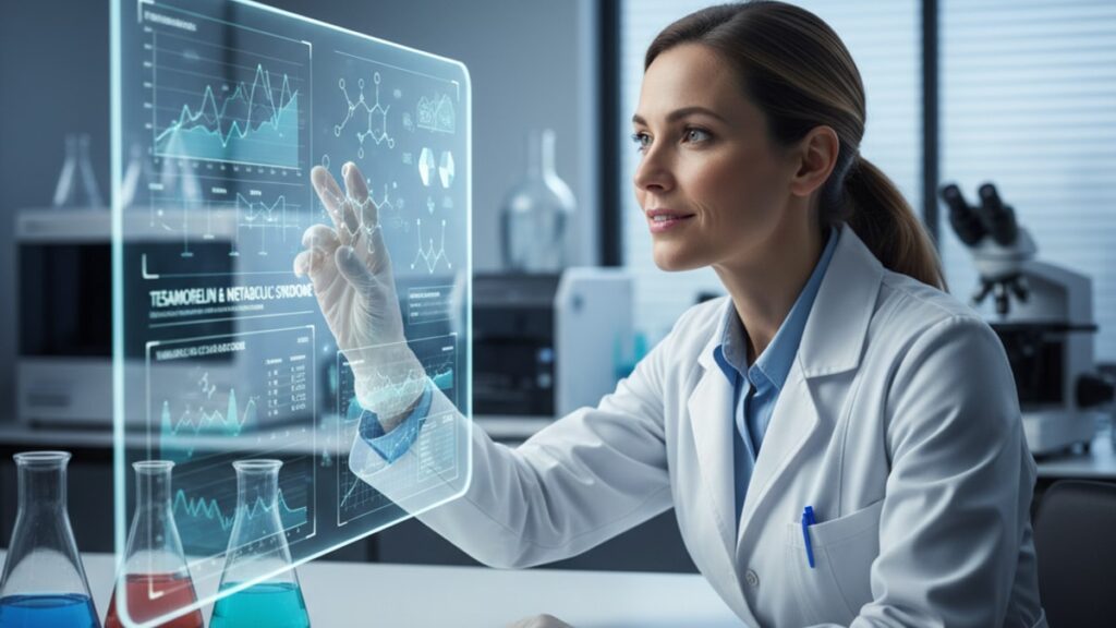 does tesamorelin help metabolic syndrome research - Professional illustration