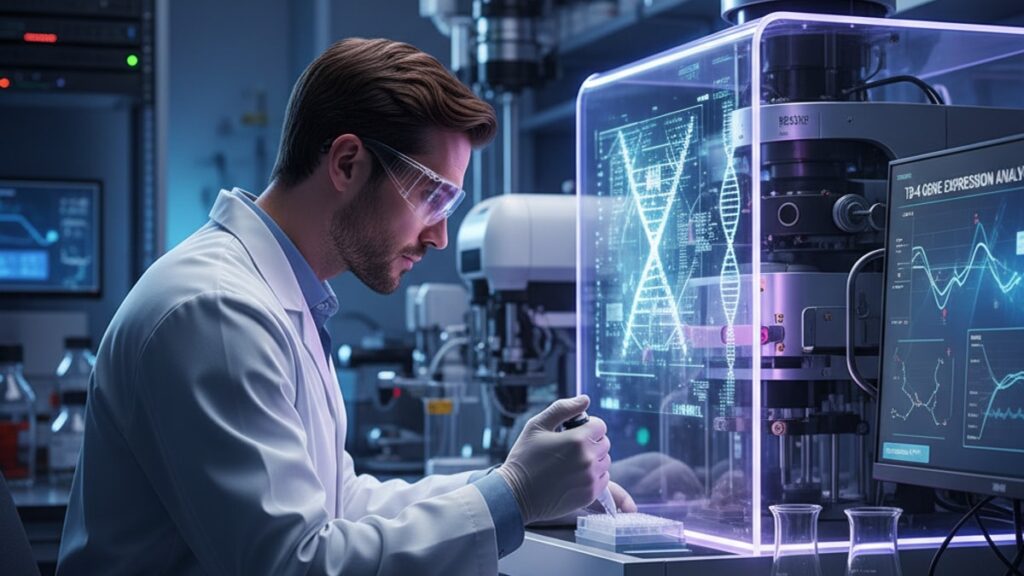 tb-4 gene expression - Professional illustration