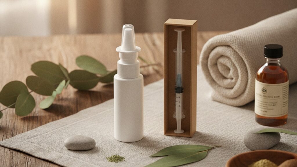 adamax nasal vs injectable - Professional illustration