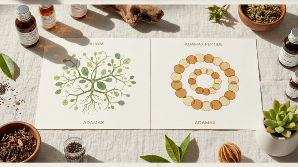 what's the difference between adamax and adamax peptide - Professional illustration