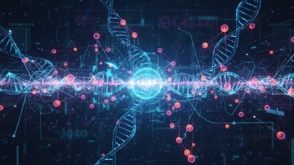 ll-37 gene expression - Professional illustration