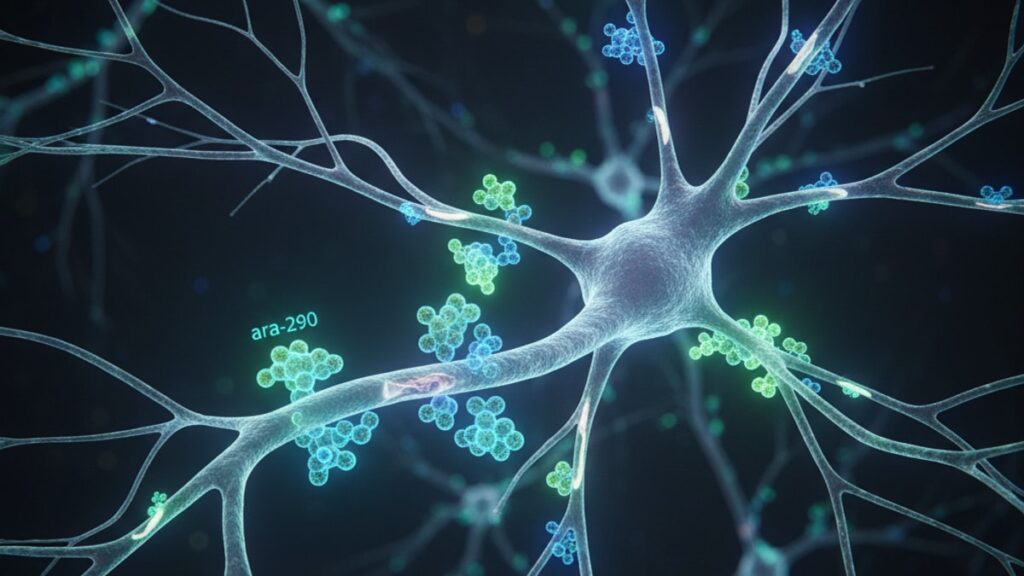 ara-290 diabetic neuropathy research mechanism - Professional illustration