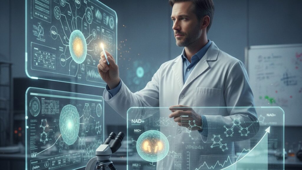 nad+ for longevity researchers - Professional illustration