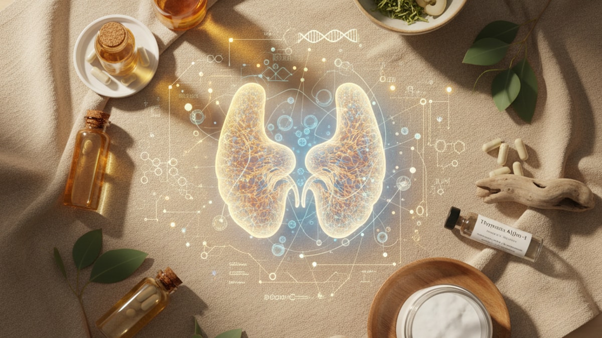 stacking thymosin alpha-1 thymalin thymus research - Professional illustration