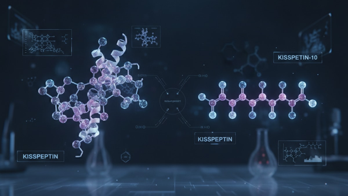 what's the difference between kisspeptin and kisspeptin-10 - Professional illustration