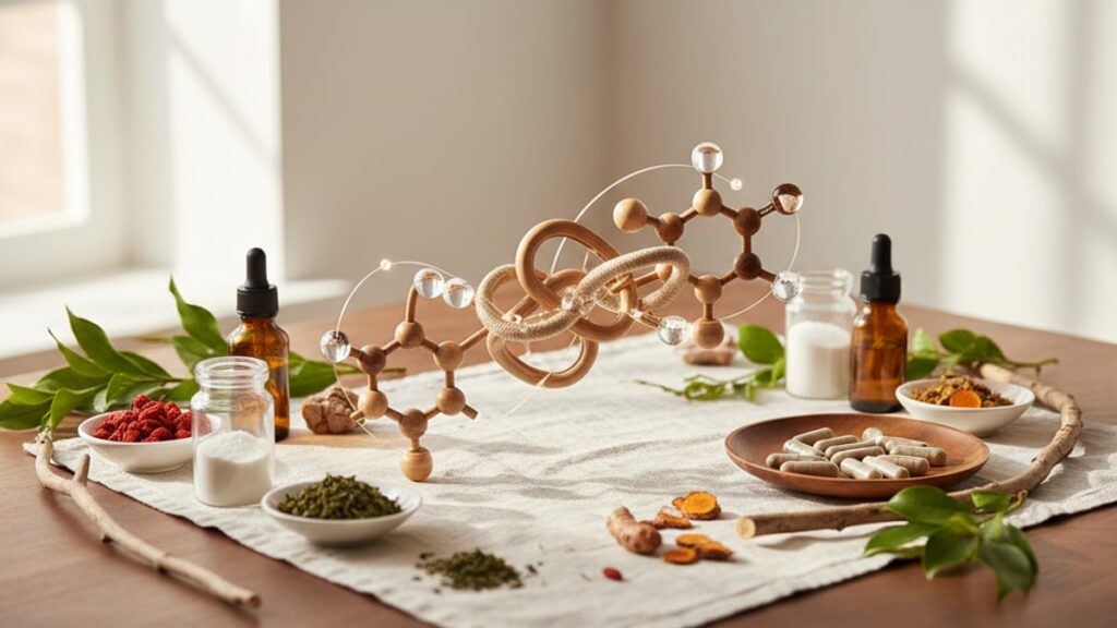 can klow be combined with other peptides - Professional illustration