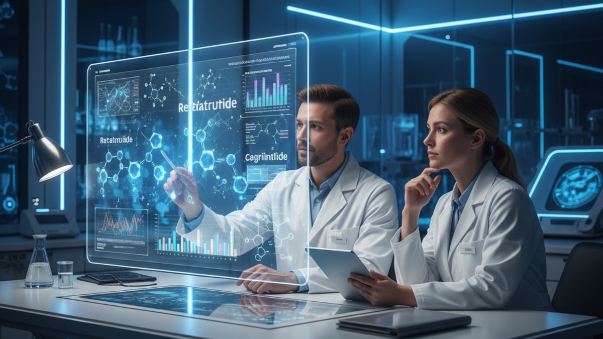 stacking retatrutide cagrilintide next-gen weight research - Professional illustration