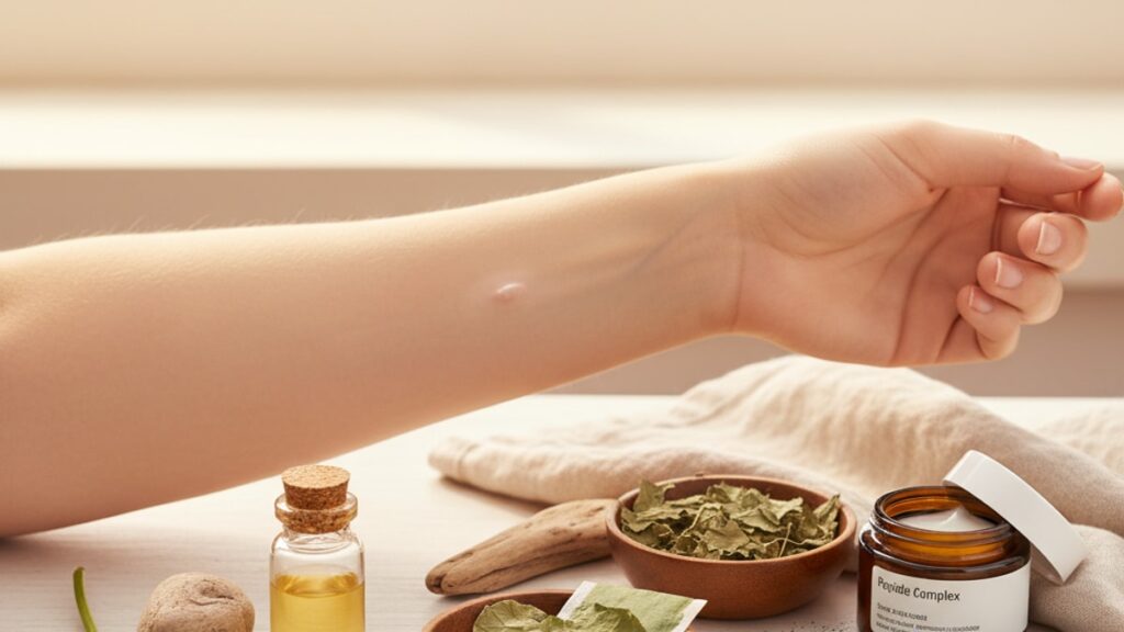 stacking bpc-157 ghk-cu wound healing optimization - Professional illustration