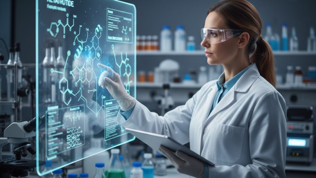 retatrutide insulin resistance research mechanism - Professional illustration