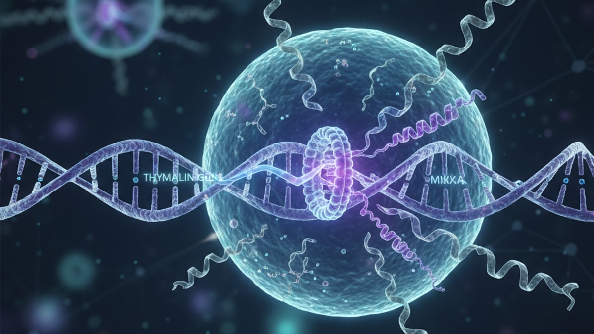 thymalin gene expression - Professional illustration