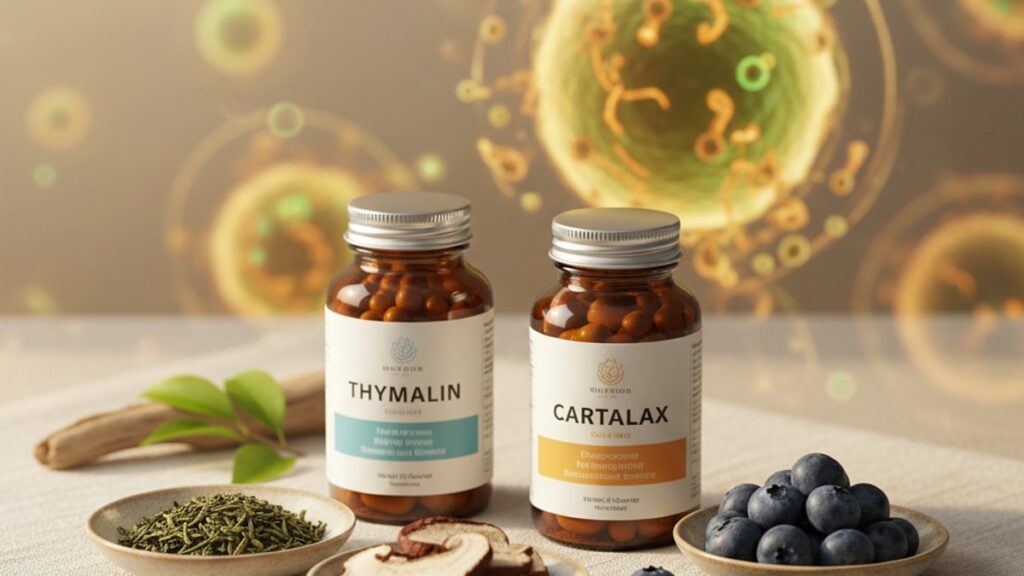 thymalin cartalax for khavinson stack - Professional illustration