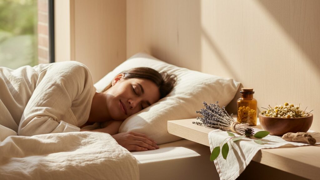 does melatonin support sleep architecture optimization - Professional illustration