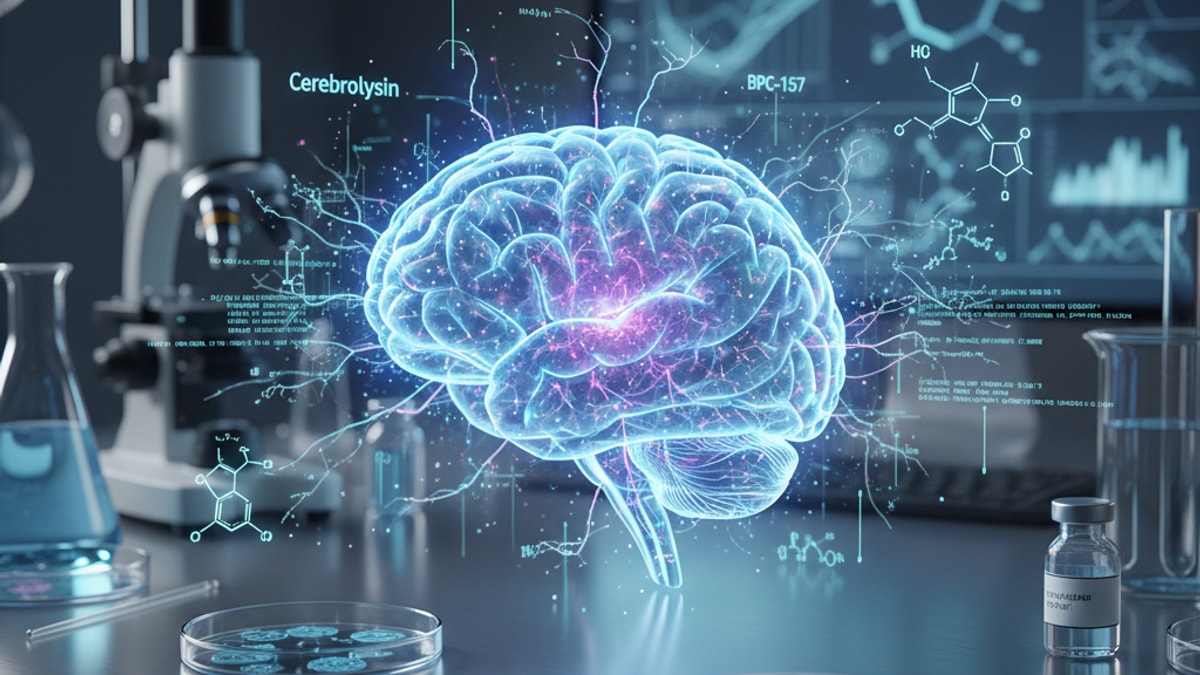 cerebrolysin bpc-157 for tbi research - Professional illustration