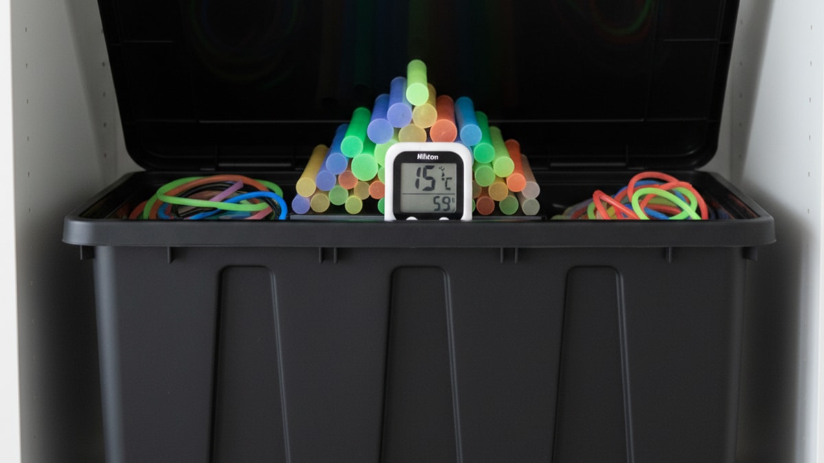 what temperature should glow stack be stored at - Professional illustration