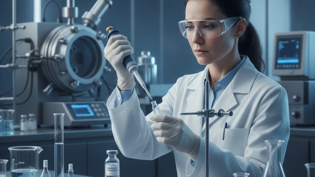 how concentrated should sermorelin be for research - Professional illustration