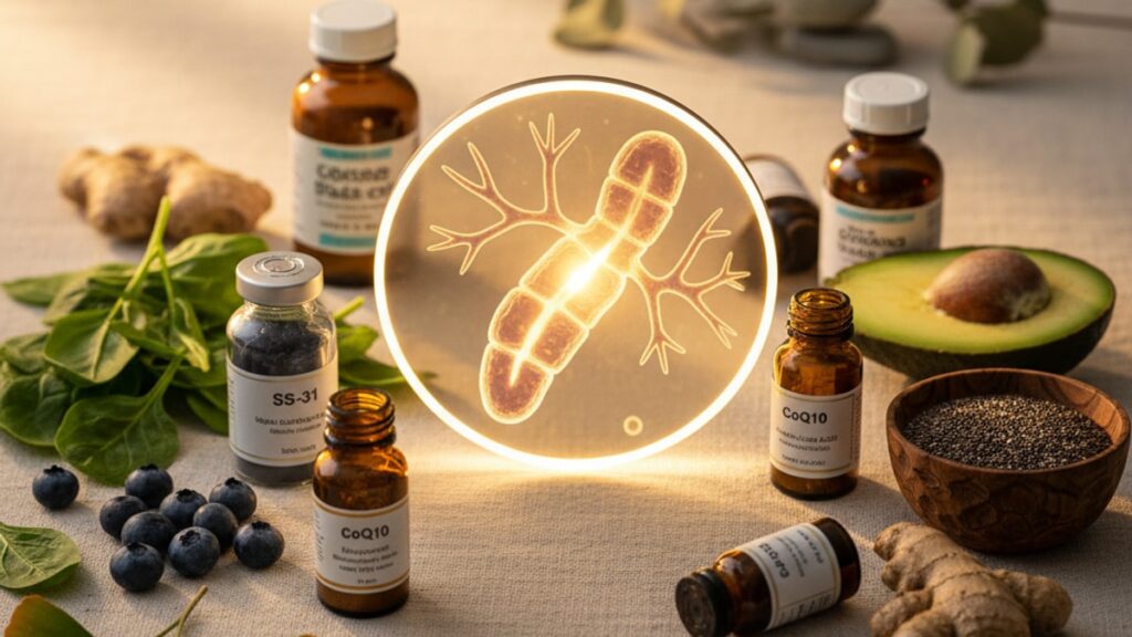 does ss-31 support mitochondrial optimization - Professional illustration