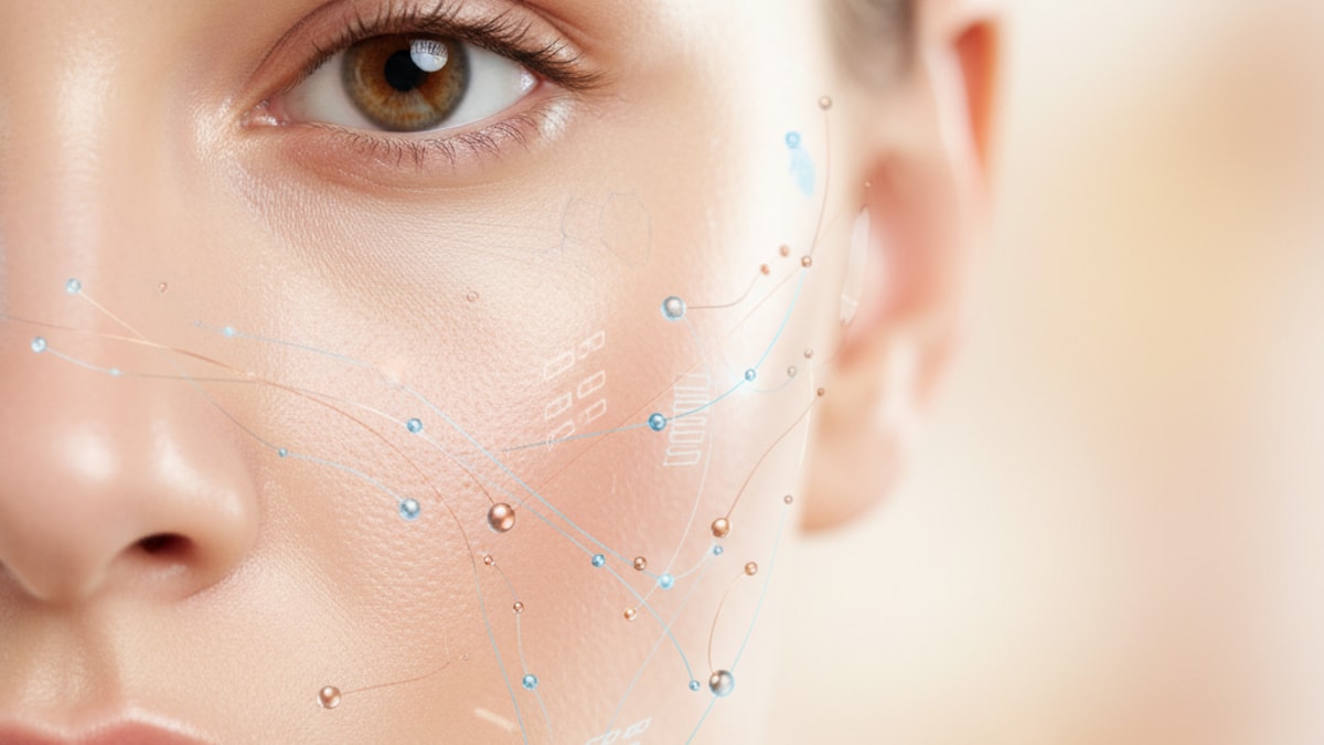 ghk-cu cosmetic signaling pathway - Professional illustration