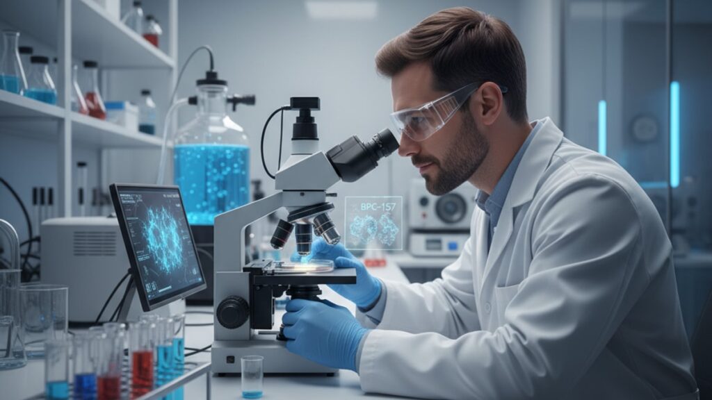bpc-157 ll-37 protocol chronic infection research - Professional illustration