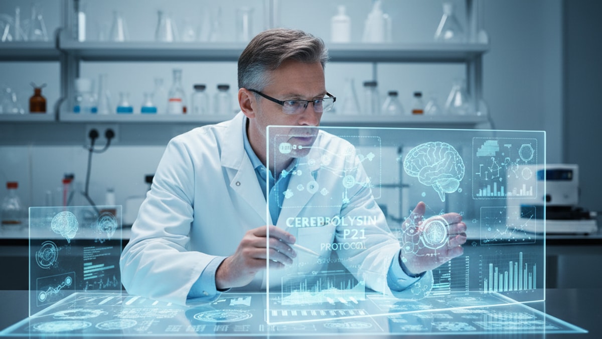 cerebrolysin p21 protocol alzheimer's research - Professional illustration