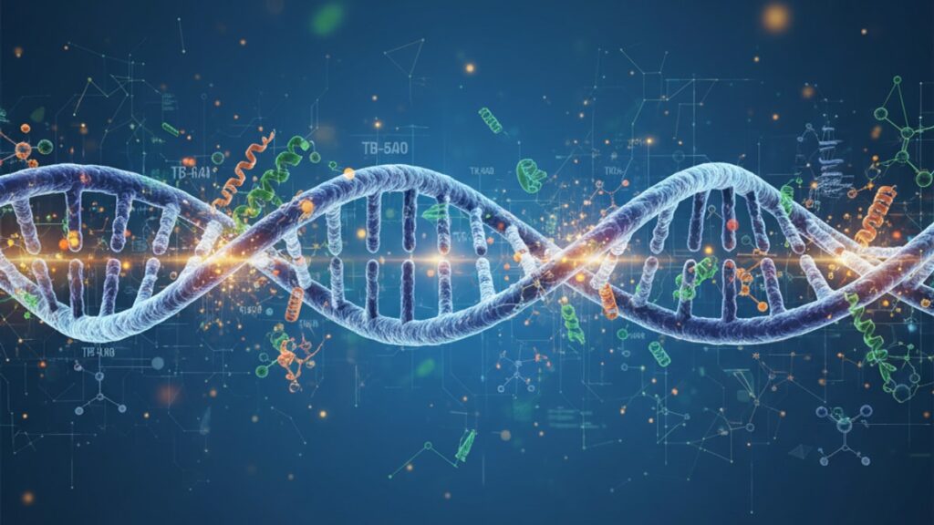 tb-500 gene expression - Professional illustration