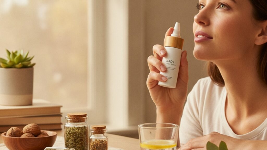 nad+ nasal spray - Professional illustration