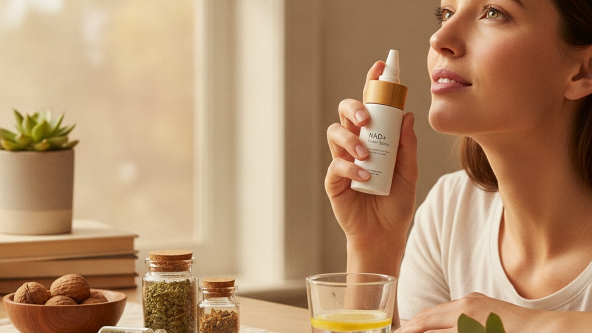 nad+ nasal spray - Professional illustration
