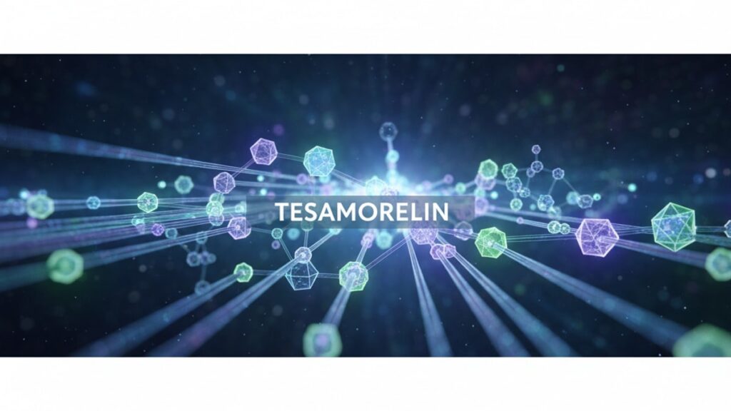 tesamorelin signaling pathway - Professional illustration