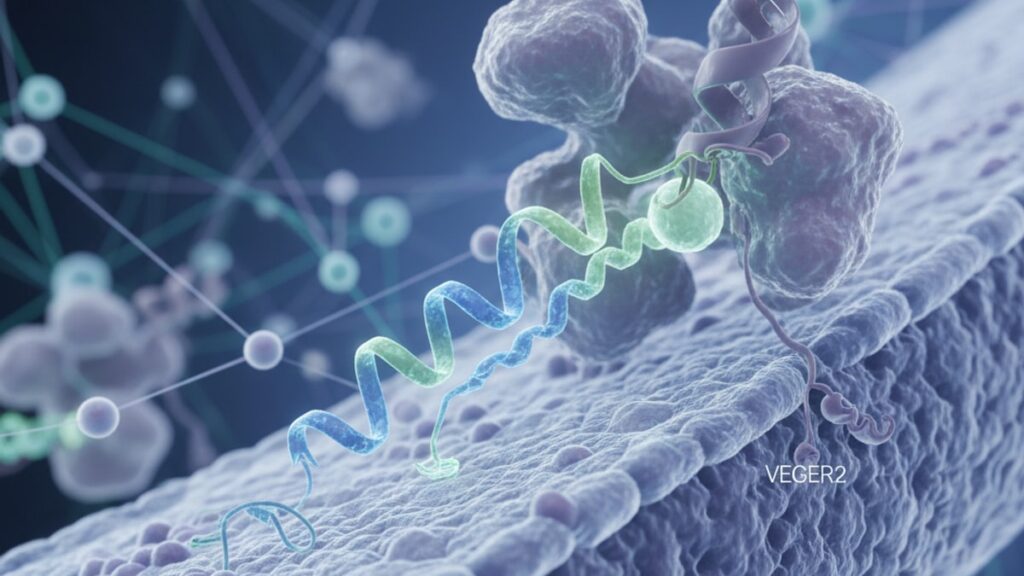 bpc-157 vegfr2 mechanism - Professional illustration