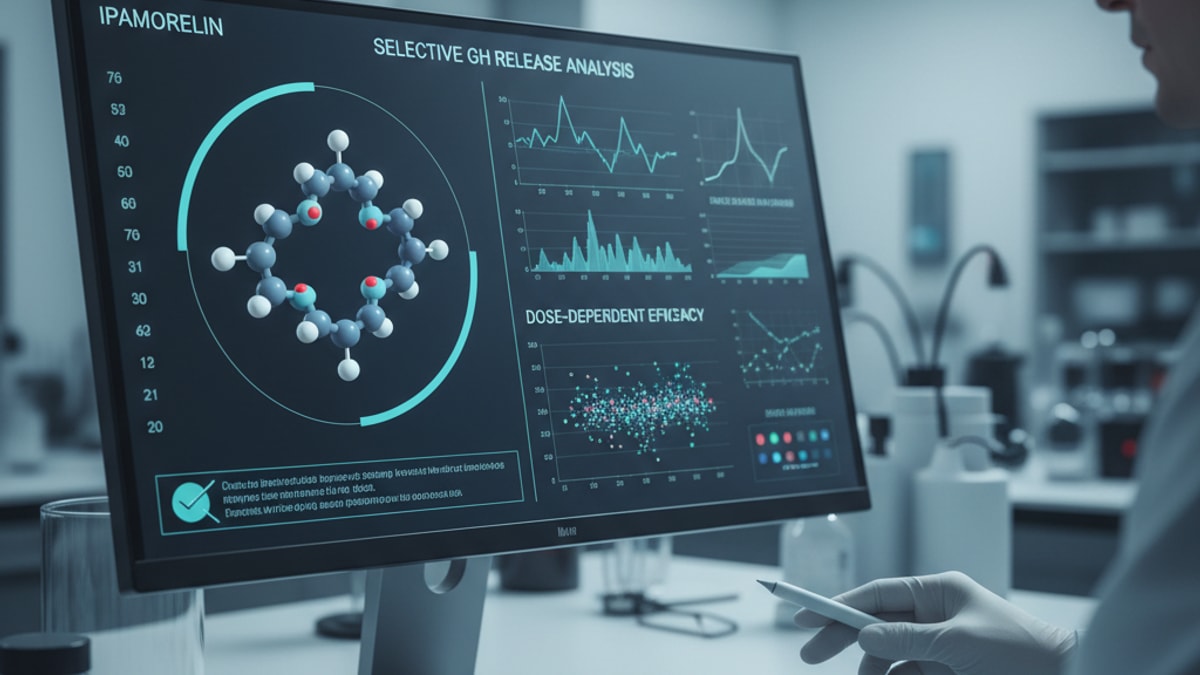 does ipamorelin work for selective gh release research - Professional illustration