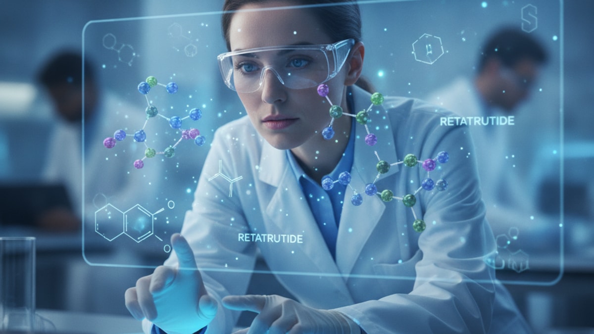 does retatrutide work for triple agonist research - Professional illustration