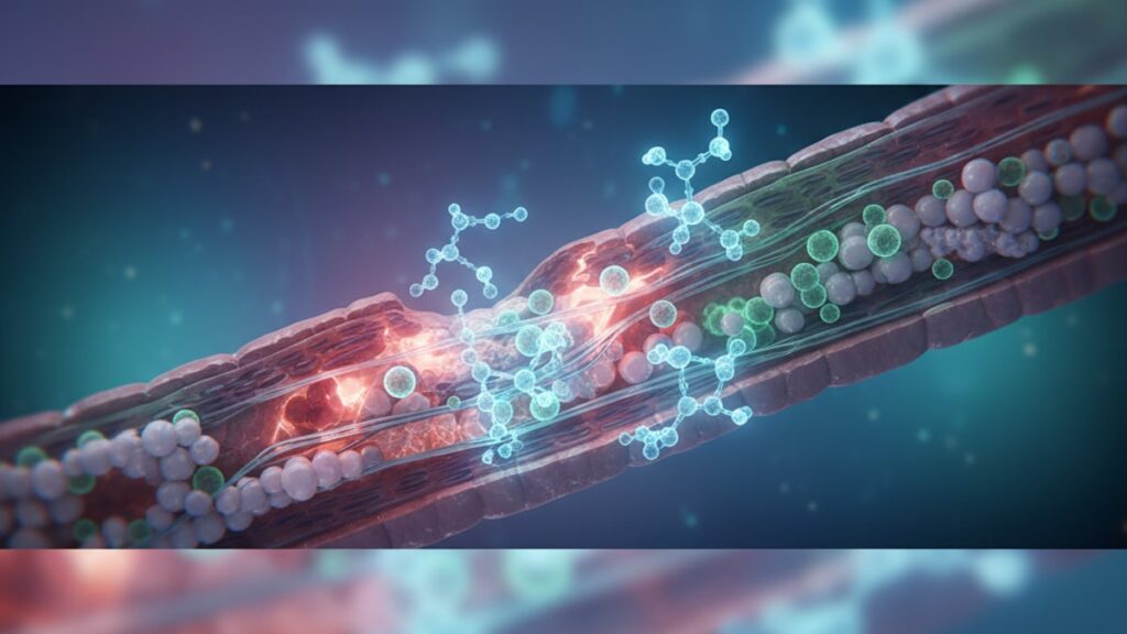 bpc-157 ulcerative colitis research mechanism - Professional illustration