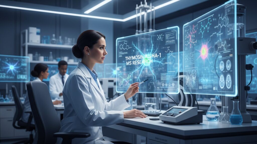 thymosin alpha-1 for ms research - Professional illustration