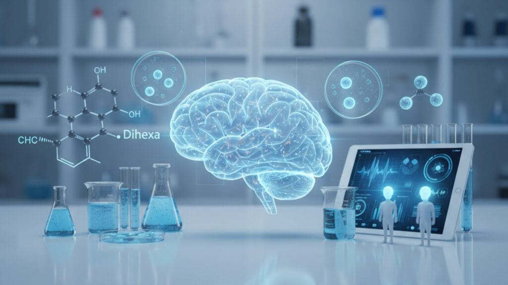 dihexa studied memory problems - Professional illustration