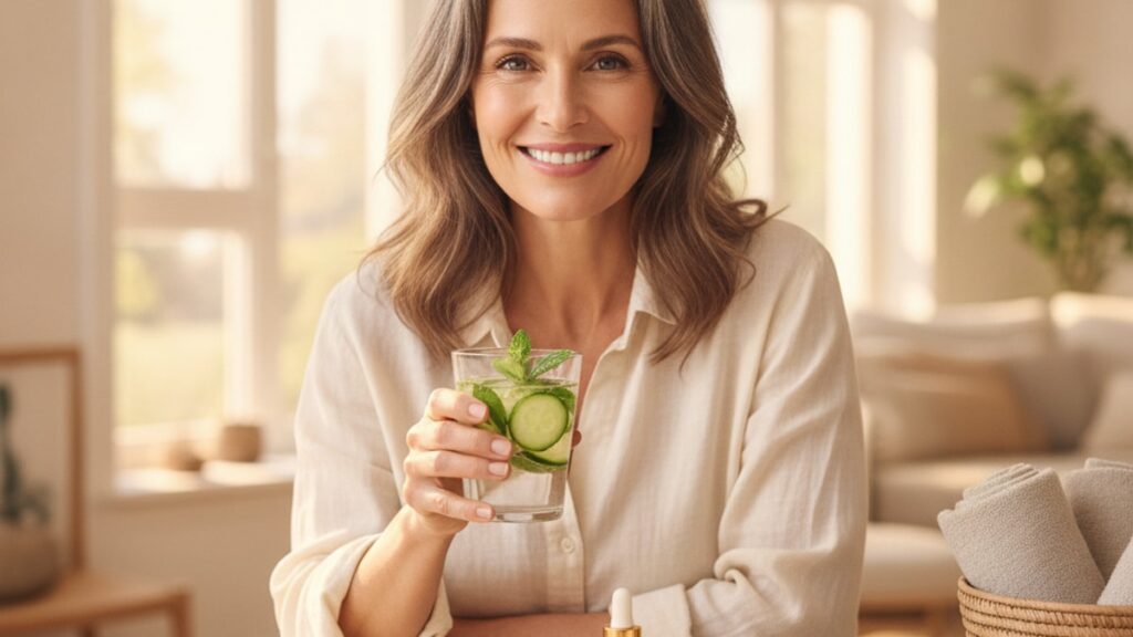 best peptides for women 45-55 perimenopause - Professional illustration