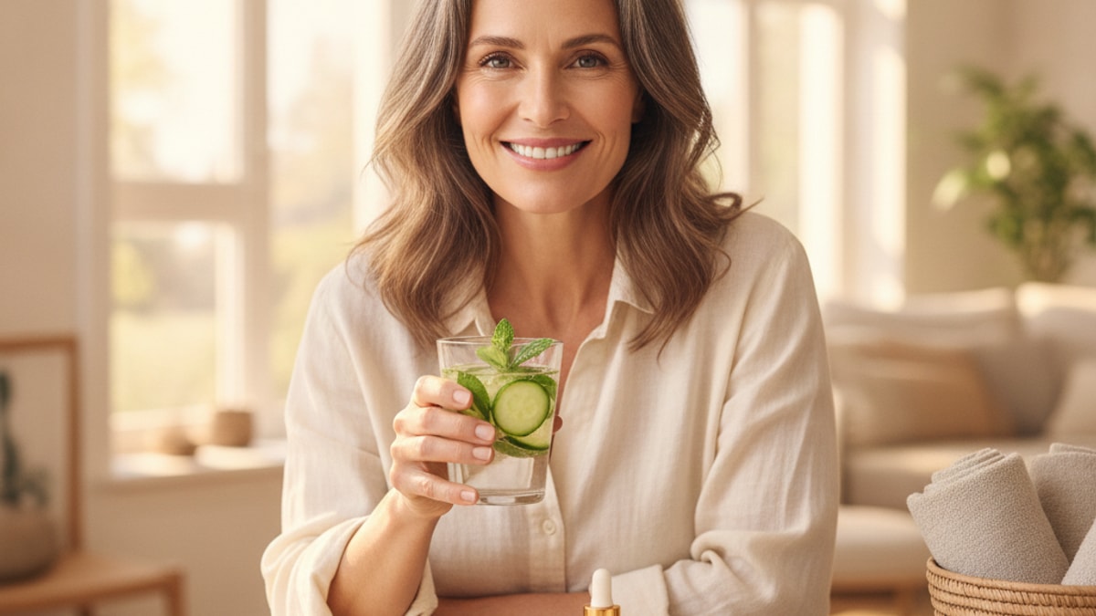 best peptides for women 45-55 perimenopause - Professional illustration