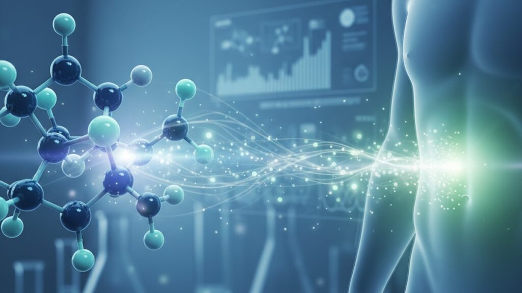 mots-c for visceral fat reduction research - Professional illustration