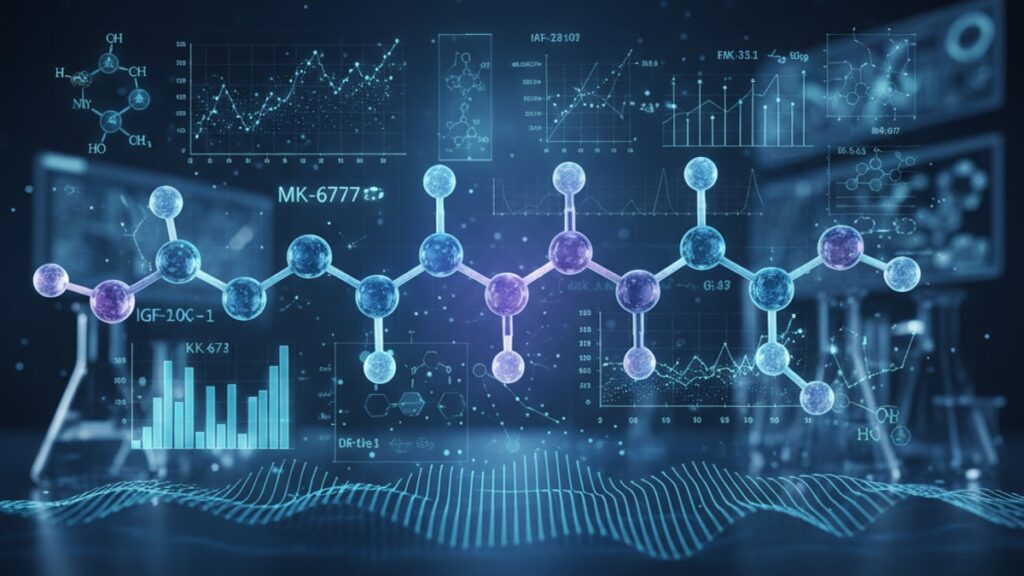 mk-677 for igf-1 elevation research - Professional illustration