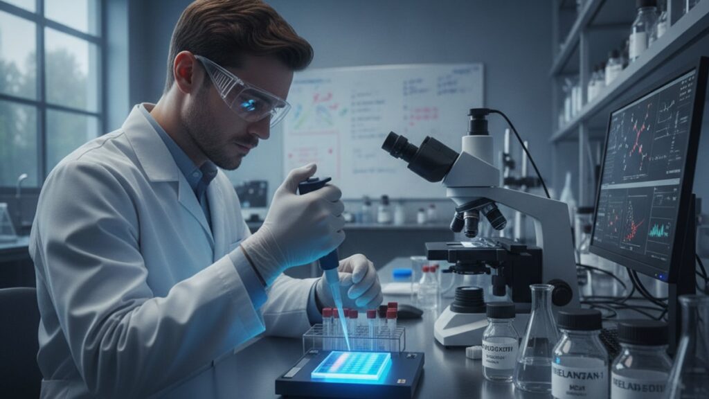 does melanotan-1 work for melanocortin research - Professional illustration