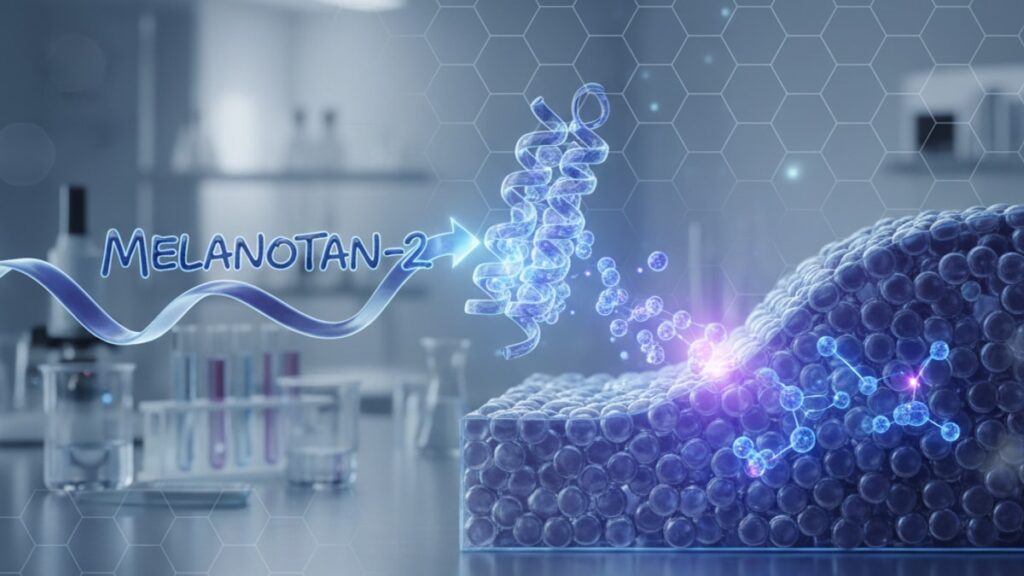 melanotan-2 erectile dysfunction research mechanism - Professional illustration