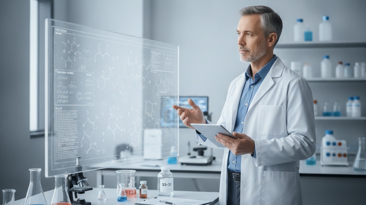 is ss-31 legal to purchase for research - Professional illustration
