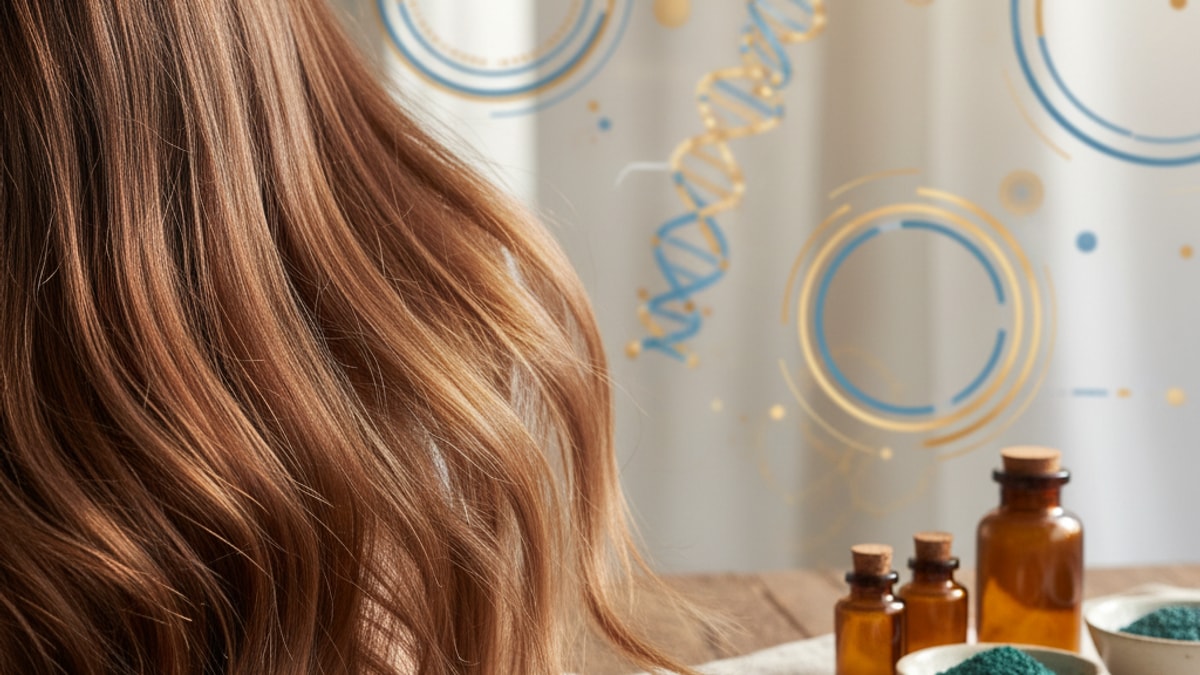 stacking ahk-cu ghk-cu hair research - Professional illustration