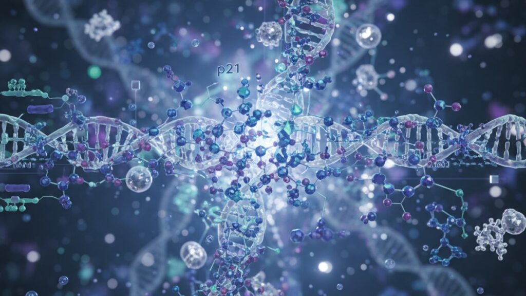 p21 signaling pathway - Professional illustration