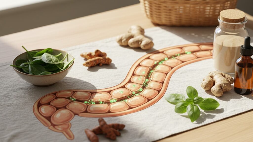 bpc-157 intestinal permeability mechanism - Professional illustration