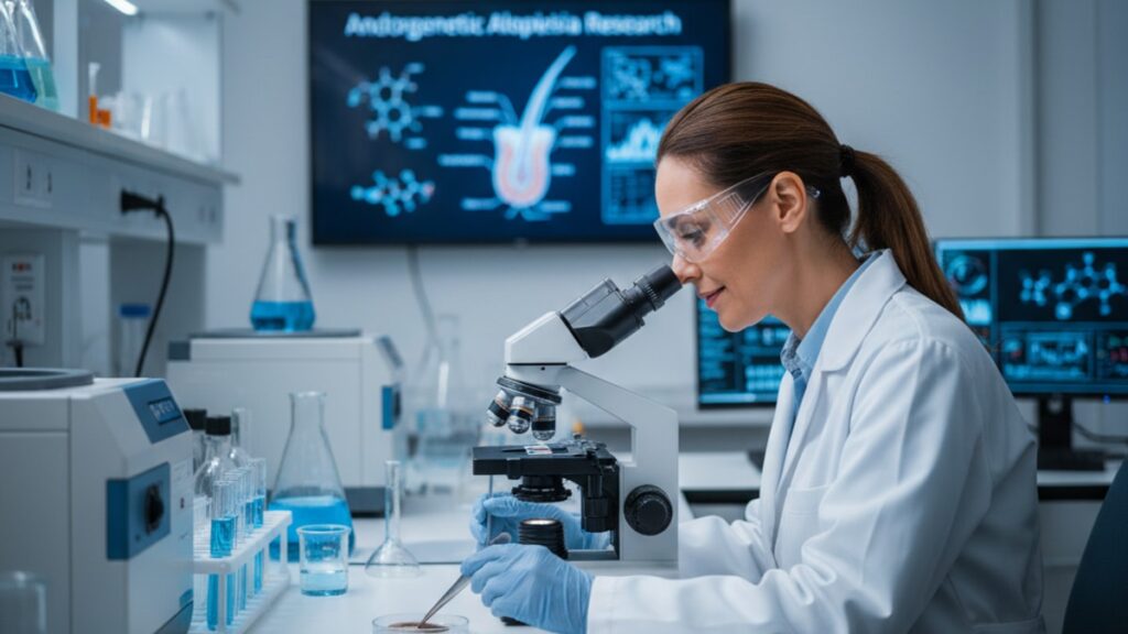 does ahk-cu help androgenetic alopecia research - Professional illustration