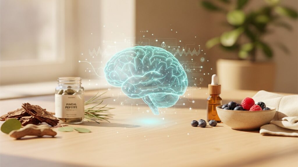 does pinealon work for pineal peptide research - Professional illustration