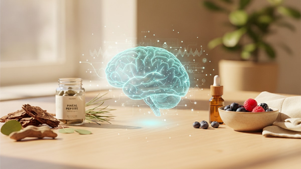 does pinealon work for pineal peptide research - Professional illustration