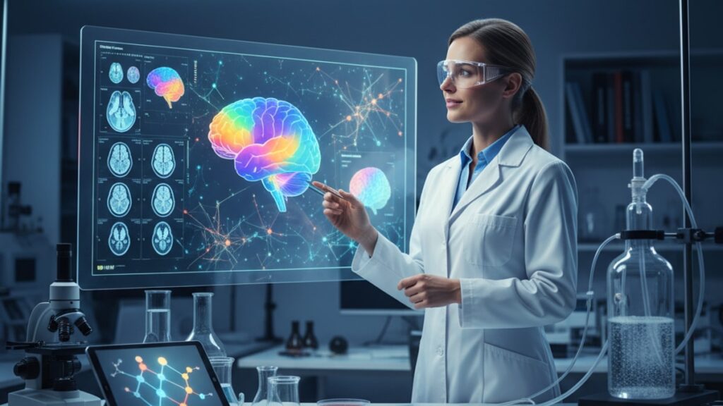 how cerebrolysin is studied for tbi research - Professional illustration