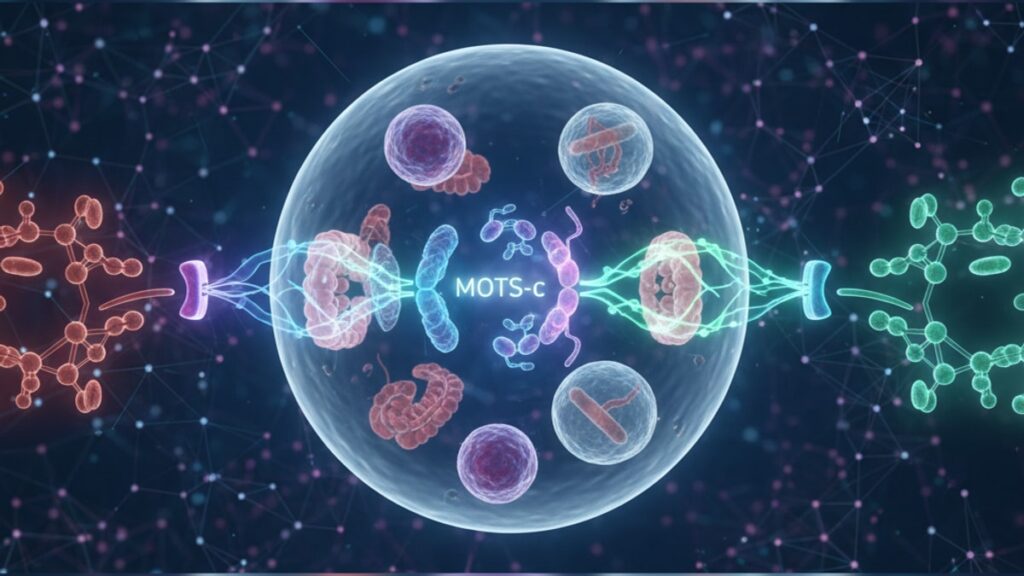 mots-c metabolic syndrome research mechanism - Professional illustration