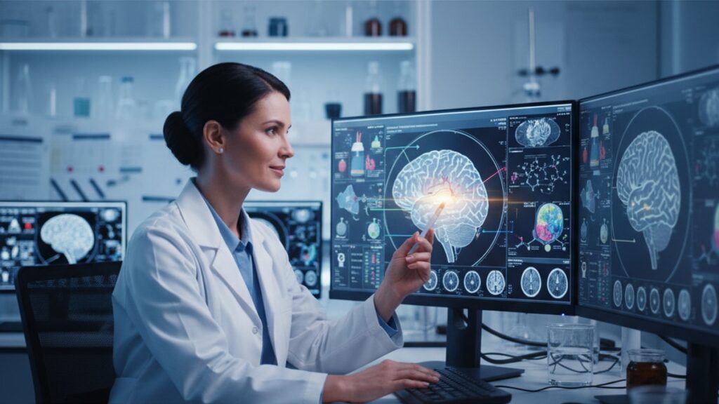 how cerebrolysin is studied for stroke recovery research - Professional illustration